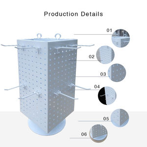 Drehbarer Peg board Display Rack mit hängenden Haken Retail Store Zubehör Display Rack - Product Image 6