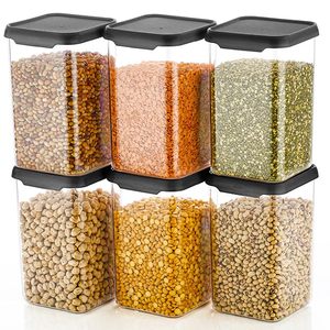 <strong>Stackable</strong> Food Storage <strong>Containers</strong> <strong>with</strong> <strong>Lids</strong> for Kitchen and Pantry Organization - Product Image 6