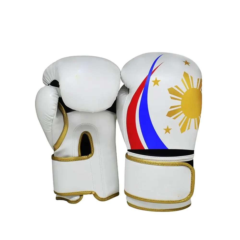 Guantes de boxeo lisos genuinos de la mejor calidad, venta al por mayor, diseño personalizado, guantes de boxeo con logotipo
