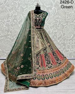 设计师重型网布派对穿婚礼Lehenga Choli成人系列 - Product Image 4