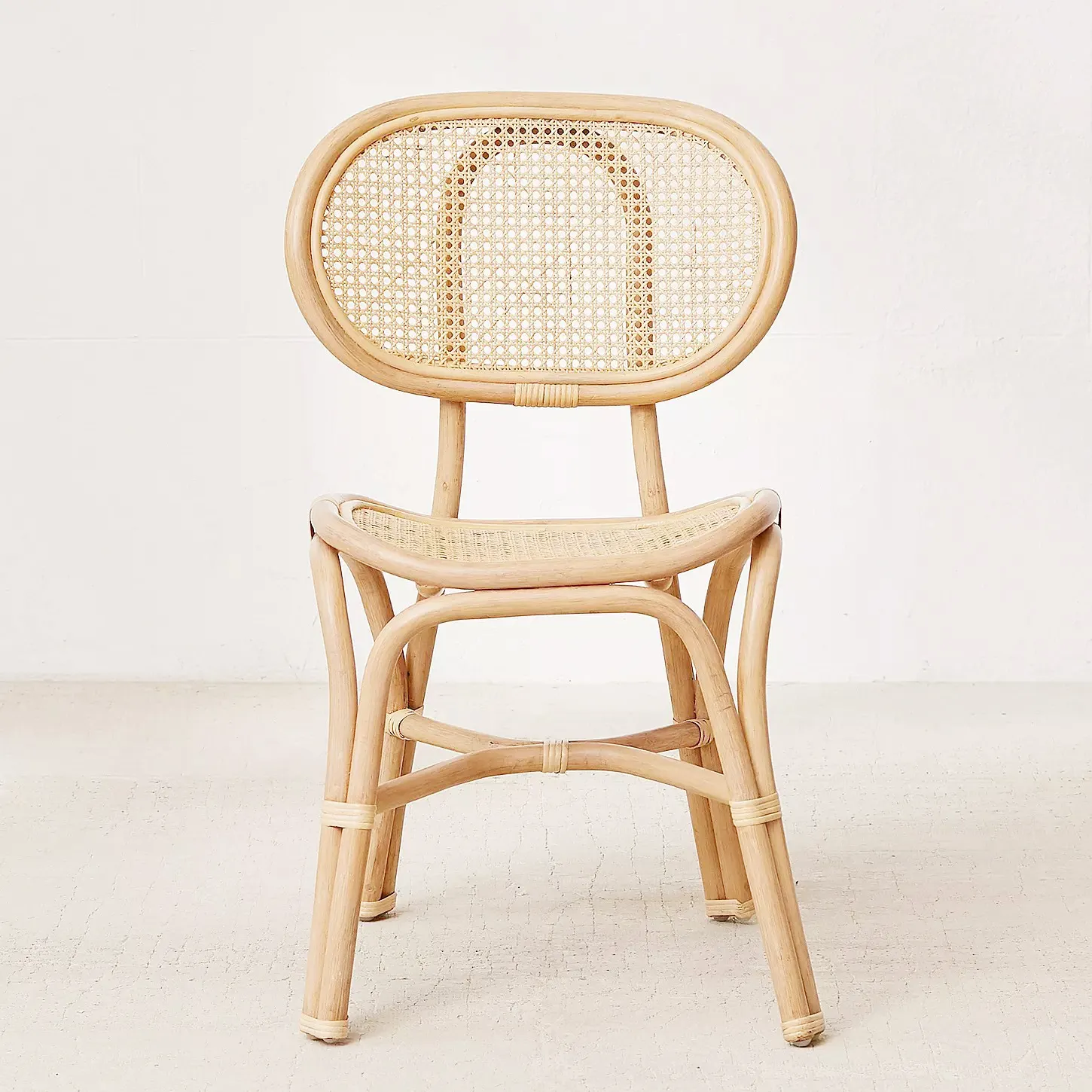 Unique design woven rattan cane chair bamboo dining commercial sturdy chairs made in Vietnam