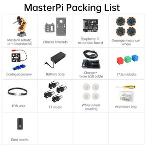 MasterPi AI <strong>Robot</strong> Open Source Smart <strong>Robot</strong> Car with Mecanum Wheel <strong>Robot</strong> Arm without Motherboard SD Card - Product Image 6