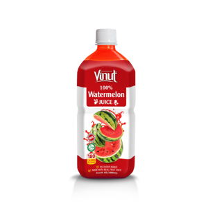VINUT 100% Watermelon <strong>Juice</strong> 33.8 Fl Oz 12-Pack Puree Style No Added Sugar Excellent Source of Vitamin C Wholesaler Soft Drinks - Product Image 1