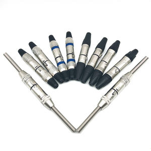 1/4 "立体声音频插孔插头3.5/6.35毫米ST XLR 3针4针面板RCA插头麦克风连接器音频连接器 - Product Image 2