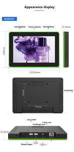 8 10.1 13.3 15.6 inç LED ışıkları toplantı odası tablet düz panel ekran işık dokunmatik ekran ile POE rezervasyon dokunmatik - Product Image 6