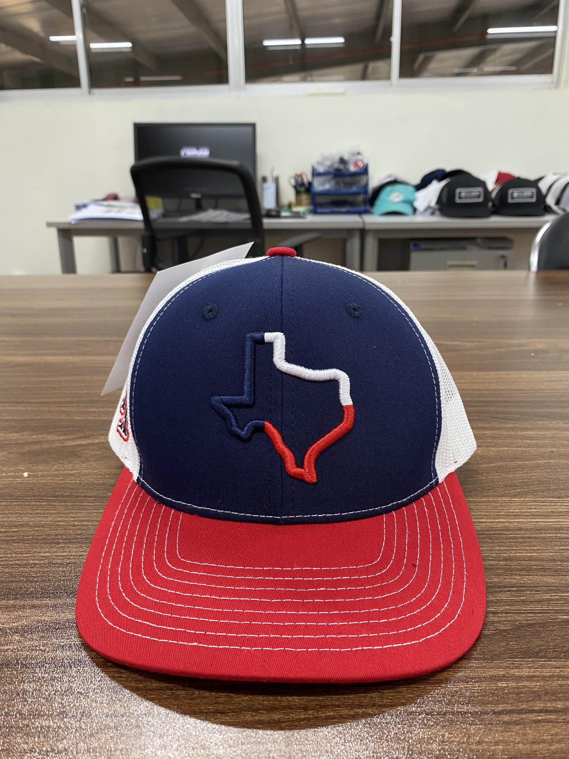 Red/ Navy Blue/ White Mesh