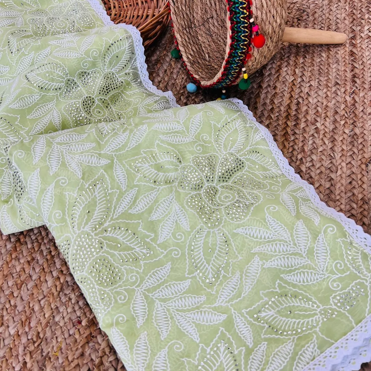 Saree-Blusa de seda para mujer, Top de calidad superior, diseño indio, con malla de secuencia bonita, venta al por mayor