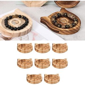 8 cái đồ trang sức bằng gỗ rắn tổ chức chủ sở hữu Vòng đeo tay bằng gỗ khay hiển thị cho truy cập Showcase sử dụng - Product Image 1