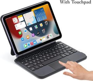 iPad迷你第六代浮动悬臂支架多点触摸触控板背光按键磁性键盘外壳 - Product Image 5