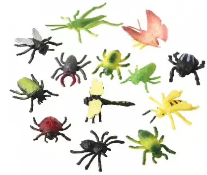 Children Plastic Toys Insects Figures Realistic Insects | Simulation Insect World Model Butterfly Spider Ladybug Mantis