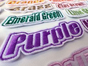 生地刺繍パッチバッジ刺繍パッチ衣類織りバッジパッチカスタマイズ工場製 - Product Image 5
