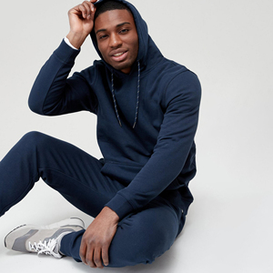 Özel Logo erkek ağır fransız Terry 3D puf baskı Trasuit XXL alevlendi Staed Sweatpants Hoodie kış için Set - Product Image 5