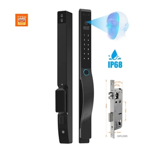 Su geçirmez kilit akıllı yüz anahtarsız giriş Rfid kart haneli kilit parmak izi Tuya akıllı kapı kilidi kamera ile - Product Image 1