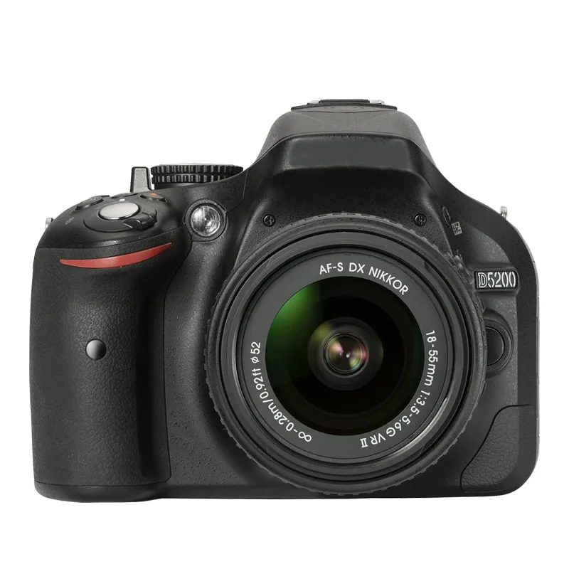 DongFu venta al por mayor Original no nueva cámara modelo D5200 18-55mm,55-200mm cámara réflex digital profesional