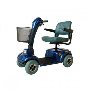 Mobic linic Elektro roller für reduzierte Mobilität 45km Reichweite 4 Räder mit drehbarem und klappbarem Sitz 36Ah Pisces Blue