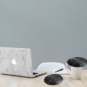 圆形串珠杯垫套装1PCS家庭办公酒吧礼品垫装饰茶垫