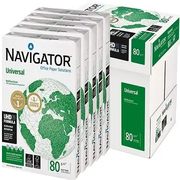 Tayland yapılan orijinal A4 500 yaprak kağıt Navigator a4 80g fotokopi 80gsm