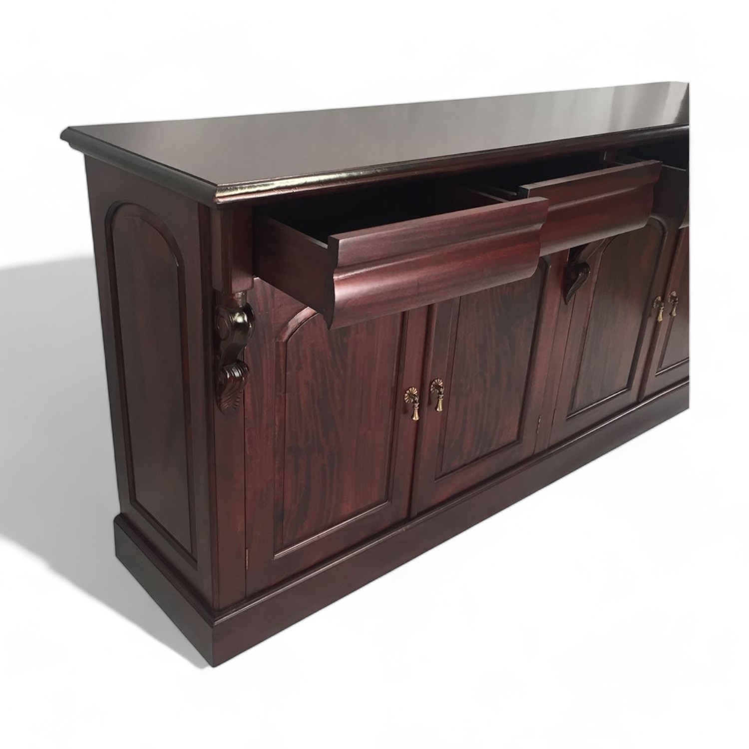 Solid Mahogany Wood - Walnut Color and Custom