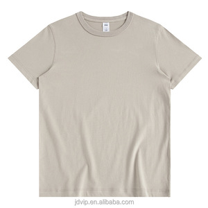เสื้อยืดแขนสั้นผ้าคอตตอนพิมพ์โลโก้สีดำ100% สำหรับผู้ชาย