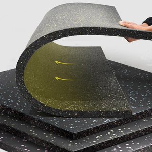 <strong>EPDM</strong> <strong>Rubber</strong> <strong>Floor</strong> Mat Interlocking Flooring Mat for Gym Use 50mm*50mm With 20 15mm Thickness Cushion Buffer - Product Image 2