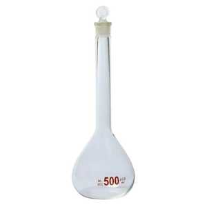 Ergonomik polietilen tıpa ve mavi mezuniyet ile A sınıfı USP 500ml hacimsel şişe - Product Image 1