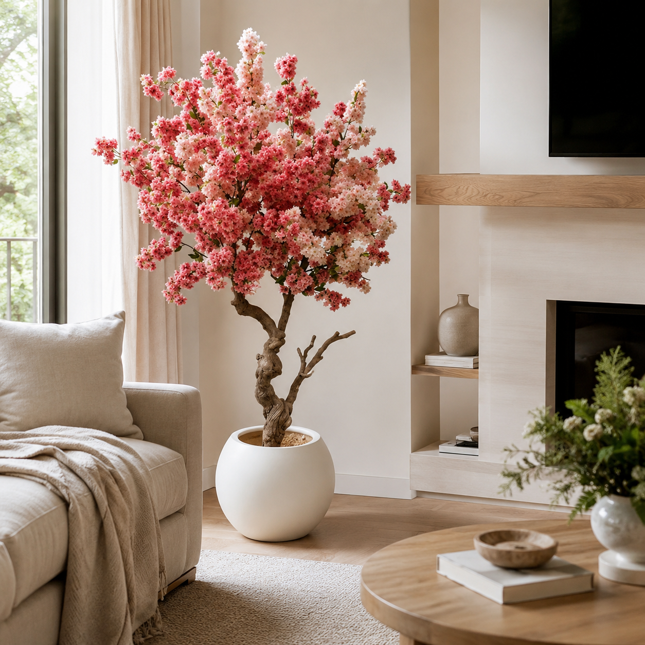 Pink Cherry Blossom Tree