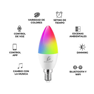 Smart Colored Spotlight With Wifi RGB LED <strong>Light</strong>