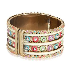Çok renkli Meenakari taş 1400908 Model moda vücut zinciri ile Kriaa altın kaplama Kada - Product Image 1