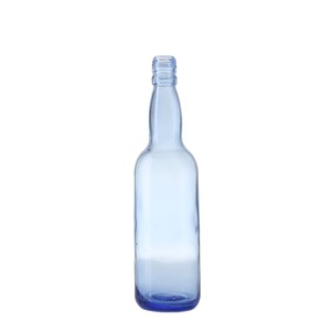 批发热卖玻璃瓶定制彩色啤酒瓶啤酒包装白酒葡萄酒威士忌伏特加龙舌兰酒瓶带软木塞