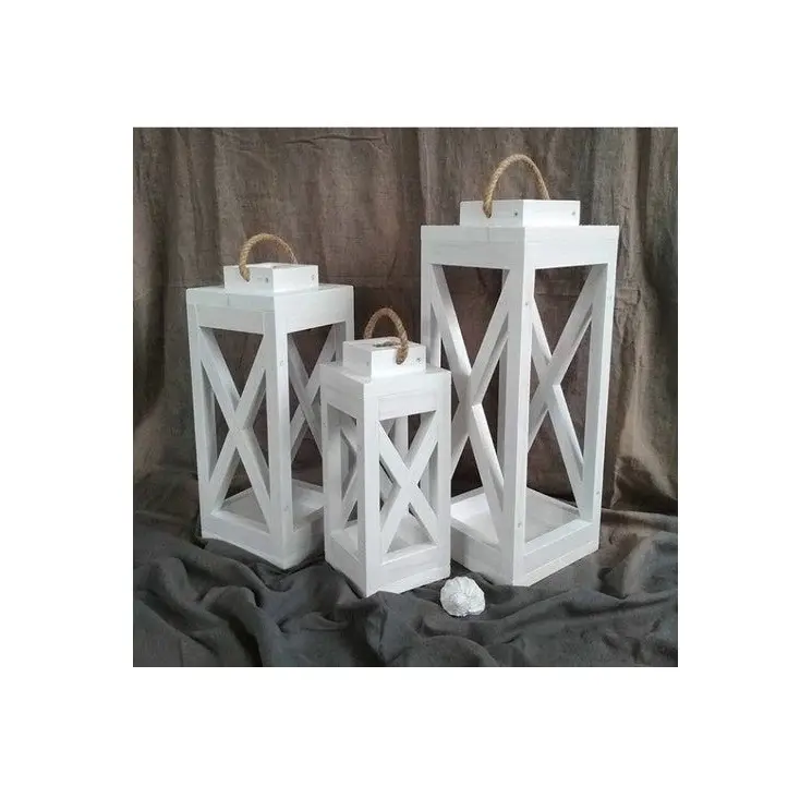 Thủy tinh trang trí và đèn lồng bằng gỗ với xử lý thiết kế sang trọng đánh bóng hoàn thiện handmade nến Jar