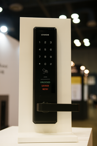 Умный цифровой дверной замок Evernet LH2100-SKN с распознаванием пароля, карты и ключа, огнестойкий, из алюминия, из Кореи - Product Image 5