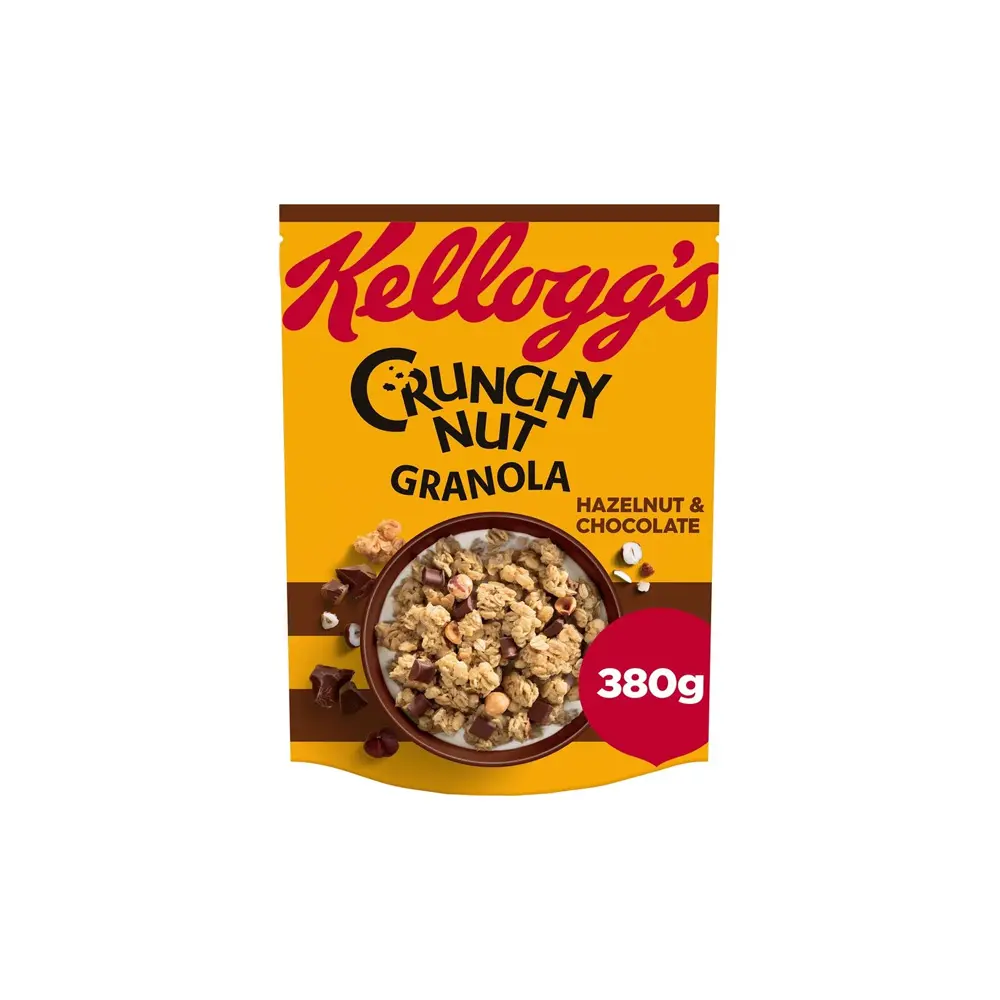 Хрустящие мюсли Kelloggs с шоколадом и орехами 380 г изысканного утреннего удовольствия