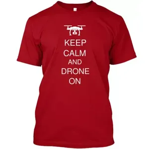 Keep calm และ Drone บนเสื้อยืดที่ทำในสำหรับสหรัฐอเมริการูปแบบที่เป็นของแข็งด้วยป้ายที่กำหนดเองพิมพ์หน้าจอในขนาด S ถึง5XL - Product Image 1