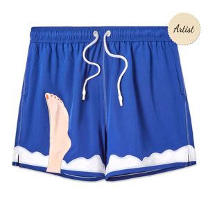 Tom Wesselmann Seascape #2 kamp yaka gömlek ve şort takımı organik pamuk Poplin Unisex tarzı <span class=keywords><strong>1965</strong></span> sanat esinlenerek
