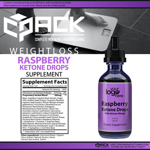 น้ํายาลดความอ้วน Raspberry Ketone ธรรมชาติหยดสําหรับการลดน้ําหนักจากรสมะม่วงแอฟริกันของสหรัฐอเมริกา (60 มล.) - Product Image 2
