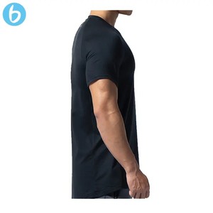 軽量通気性アスレチックtシャツ男性用筋肉フィットボディービルジムトレーニングウェア