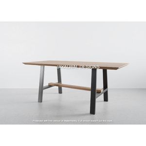 Modern Classic 6-Seater Mesa De Jantar De Madeira Retangular Set Alta Qualidade Elegante Mobília Sala De Jantar para Eventos