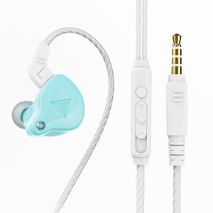 QKZ AK6 sihirli ses HiFi kulaklık 10mm dinamik sürücü Sweatproof spor kulak çengelleri In-line kontrol toplu sipariş kablolu kulaklık - Product Image 6