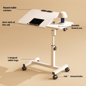 Simples Ajustável Mesa de Cabeceira de Metal Móvel Cross-Border <span class=keywords><strong>Folding</strong></span> <span class=keywords><strong>Computer</strong></span> <span class=keywords><strong>Desk</strong></span> Stand Floor-Standing Reading Panel Mesas Escritório