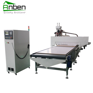 Anben <strong>Auto</strong> <strong>Loading</strong> and <strong>Unloading</strong> Table <strong>Cnc</strong> <strong>Router</strong> Nesting,panel Furniture Machine Production Line for Bedroom