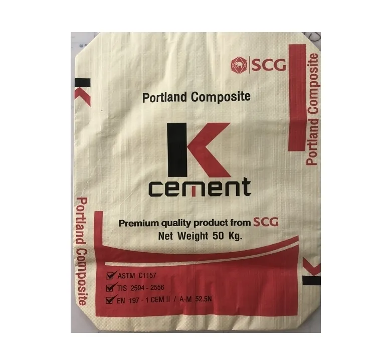 O produto vietnamita sacos do PK do empacotamento plástico personaliza o saco amigável impresso logotipo para o preço barato industrial do cimento do pó
