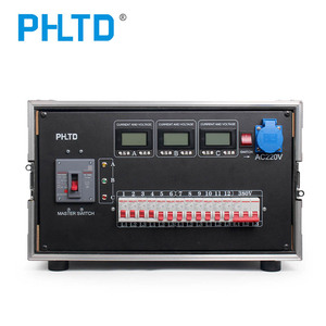PHLTD Portable Socket Box CEE 5-pin 63A 400V <strong>Input</strong> 12 CEE 3-pin <strong>Outputs</strong> + <strong>1</strong> Schuko Socket Stage Lighting Distribution Box - Product Image 4