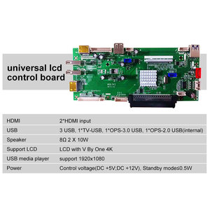 universal <strong>lcd</strong> control <strong>board</strong> 2*HDM1 USB OPS Speaker 20 pin 2k resolution 4k <strong>lcd</strong> V-By-One <strong>controller</strong> <strong>board</strong> for <strong>lcd</strong> panel <strong>module</strong> - Product Image 2