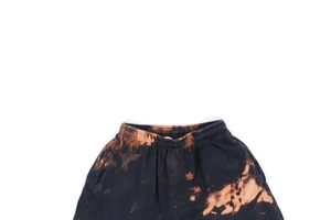 Shorts masculinos de lã de terry francesa, shorts de rua de algodão vintage com corda e lavagem ácida