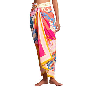 Latest Design Custom <strong>All</strong> Over Sublimation Printing Beach <strong>Sarongs</strong> 2025 New Trendy Swimwear With Beach <strong>Sarong</strong> - Product Image 2