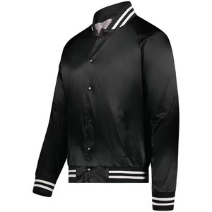 New Wholesale 2025 Satin <strong>Jacket</strong> for Men's Windproof and Water Resistant Bomber Style Red Satin <strong>jacket</strong> for men - Product Image 2