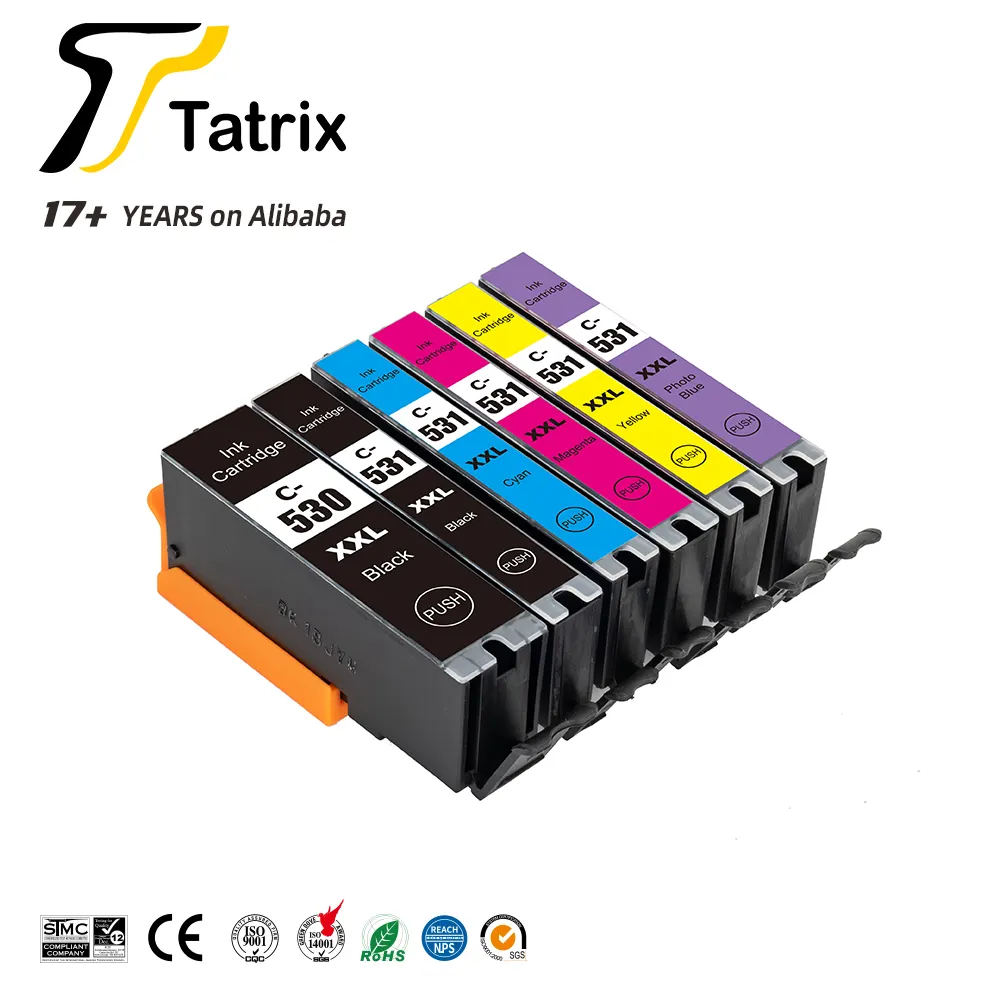 Tatrix ، PGI530 ، رقاقة cartucho 531 ، لطابعة Canon PIXMA ip250 MX925