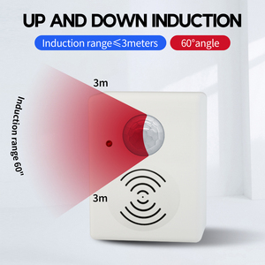 Alarma de sensor de movimiento de caja de voz descargable de sensor de movimiento PIR para timbre de alarma o protección de seguridad de supermercado de tienda - Product Image 2