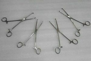 高品質4個Allis標準8インチはさみ腹腔鏡下ステンレス鋼オープン手術再利用可能な医療器具