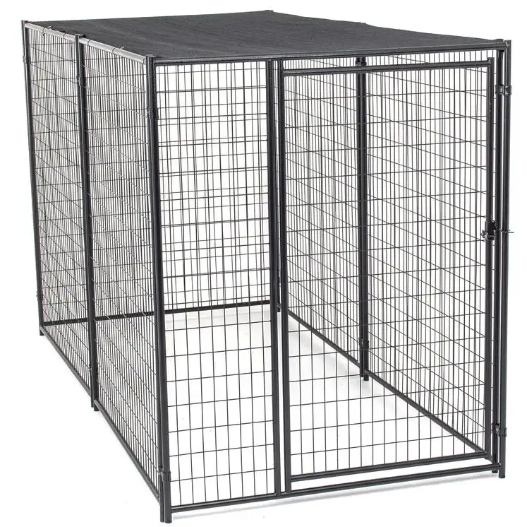 Couverture de cage pour chien de compagnie au design moderne personnalisé pour courir maison extérieure porte de protection amovible formation comportement des animaux de compagnie